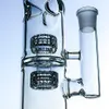 14 pollici Big Bong Stereo Matrix Perc Percolatore Tubi per acqua in vetro trasparente Oil Dab Rigs 18mm Giunto con ciotola