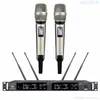 Microfones SKM6000 Digital Wireless Microphone System EW100 G4 300 Channel 2 Handhållen QLXD Lavalier Headset Betlpack True Diversi7684738