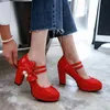 Ymechic Summer 2020 New Fashion Party Bride Mary Jane Shoes High Heels Platform Platfor