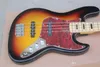 Guitare basse électrique personnalisée, couleur coucher de soleil, 4 cordes, Jazz, haute qualité, nouvel arrivage 2022