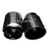 1 bit svart glansig kolfiberavgasspetsens ljuddämpare tips för mini Cooper R55 R56 R57 R58 R59 R60 R61 F54 F55 F56 F57 F60275S