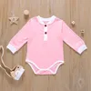 2020 nouveau automne vêtements bébé barboteuses solides vêtements garçons filles à manches longues combinaisons vêtements Boutique enfants body costumes M2572