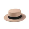 10pcslot Vintage Retro Kid Child Elegant Wool Weeld Plat Dome Oval Top Top Porkpie свиная пирог шляпа котелок один размер 54CM4814376
