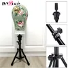 Manken Kafa Tuval Blok Peruk Standı Başlı Ayarlanabilir Peruk Stand Stand Tripod Tutucu 50pcs T peruk için pim iğneleri Dikiş Yapma 3766104