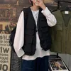 Mens Mode Tooling Vest Män StreetWear Cargo Vest Hip Hop Ärmlös Jacka Gilet Multi-Pocket Utomhus Taktisk kappa