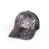 Leopard hästsvans cap kvinnor mesh tillbaka rörig baseball hatt vintage justerbar snapback trucker party hattar da882