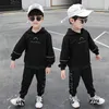 Nuovo 2020 di Modo dei ragazzi tuta Ali Riflettenti bambini tuta casual ragazzi vestiti a maniche lunghe con cappuccio + pantaloni 2 pz/set ragazzi vestiti