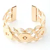 Nieuwe brede gouden zilveren drukknop armband fit 18mm metalen snap sieraden knop bedels armband voor dames snapknoppen sieraden