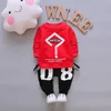 2020 NOWOŚĆ Spring Baby Boys Tracksuit Kids Długie rękawie Top Spostrzeniacze Spodnie 2PCS Dzieci Odzież Zestawy Niemowlę