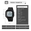 Polshorloges Fashion Sport Digital Watch Skmei Brand Square LED Mens Watches Chrono Alarm Waterdichte klok Relogio Masculino1