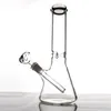 10.6 inches hookah glass water bongs ice catcher simple thickness bong for smoking with downstem and bowl oil rig