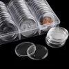 60pcs 클리어 컬렉션 동전 캡슐 41mm 투명 이글 코인 보호 케이스 저장 상자 라운드 동전 홀더 컨테이너 210309