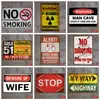 Metal Tin Sign Paints Retro Wall Plaque Sign Art Sticker Iron Painting Home Restaurant Decoration Pub Signs Wall Decor Support Customize Y