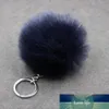 3.15 inch pluizige faux bont bal charme pom pom auto sleutelhanger handtas sleutelhanger 24 kleur fba drop shipping c95q