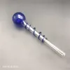 Alta Qualidade de vidro de vidro queimador de óleo Espiral de vidro de vidro tubos de água bubbler pyrex mini tubos de alça dicas para unhas para plataformas Dab Bongs