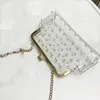 Ny mode solid färg handväska gelépaket transparent diagonal paket sac transparent femme 2020 nouveau 15