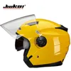 2019 New Knight Safety Protection Jiekai Double Lens Casques de moto Half Face Motorbike Casque de ABS PC Taille M L XL XXL LW9R8386780