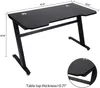 Gaming Desk 47.2 "W x 23.6" DOffice Computer Table, Black Gamer Workstation med 2 kabelhanteringshål W20615682