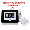 Profesjonalna wysoka intensywność Skoncentrowana ultradźwiękowy VMAX HIFU Cartridge Machine Cartridge Winda Anti Aging Usuwanie zmarszczek 38000 strzałów