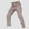 Pantalones Cargo con múltiples bolsillos, pantalones de trabajo transpirables de secado rápido para hombres del ejército, pantalones tácticos holgados informales de verano, pantalones cruzados 5XL