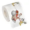 Merry Christmas Toilet Paper Party Supplies Creative Printing Pattern Series Roll Of Papers Fashion Funny Novelty Gift Eco Friendly Portable 100pcs ZC646