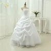 Suknia ślubna Linia Vestido De Noiva Aplikacja Cekiny Sweetheart Casamento White Ivory Plus Size 2020 Suknie ślubne OW 2043