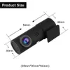 Auto DVR Mini Camera kan draaien 360 FHD 1080P Video Auto Camera voor Rijden Recording Auto DVR Detector Dashboard Camera WIFI