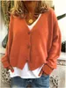 Couleurs bonbon Cardigan pull femmes automne bouton chandails femme décontracté ample à manches longues tricoté pull 2020 tenue d'hiver