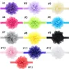 Kinder Chiffon Spitze Stirnbänder Kleine Mädchen Haarschmuck Große Blume Elastische Haarbänder Baby Kopfbedeckung Kopfband Niedliche Haardekorationen M2801