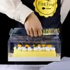 StoBag 10PCS 투명 토트 상자 용지 트레이를 들어 아기 쇼 생일 파티 케이크 장식 쿠키 식품 패키지 공급