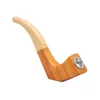 Cournot Creative Pure Handmade Wood Pipe avec bol en métal couleur Heather Couleur 113 mm en bois de tabac de poche