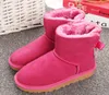 New Women Snow Boots Style Waterproof Cow Suede Leather Winter Lady Outdoor Boots Brand Ivg Size US3-13