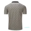 Hot Sale Europe Large Size New Brand Polos Mens Printed Polo Shirts 100 %Cotton Short Sleeve Polos Men 's Casual Male Polo Shirt Wholesale