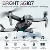 SG107 4 K Çift Kamera Wifi FPV Acemi Drone Çocuk Oyuncak, Optik Akış Konumlandırma, Yükseklik Tutma, Akıllı Takip, Jest Fotoğraf Çekim, 2-2