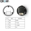 GROW GM60-S Ring Indicator Light Can Controlled Small Round UART Interface 1D/2D Bar Code QR Code Barcode Reader Module