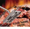 BBQ-tools Barbecue Branding Iron Tools met verwisselbare 55 letters Brandbrandgereedschap Imprint Alfabet Alminum Outdoor Cooking voor Steak