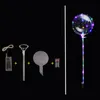 LED Balloon Transparent Lighting BOBO Ball Balloons Light with 70cm Pole LED String Light Xmas Wedding Party Decoration