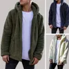 Zimowy Gruby Ciepły Kapturem Polar Kurtka Męska Wełna Z Kapturem Streetwear Płaszcze Sweter Wiatroodporny Znosić Casual Coat Bluzy Bluza 4XL