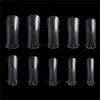 100 pz Nail Piece Magic Nail Tips Scala Crystal Nail Art Phototherapy Phototherapy Nails Direct Finger Tools Manicure Estendi unghie false