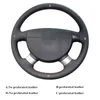 Zwart Kunstige lederen stuurwielafdekking voor de Chevrolet Aveo Lova Buick Excelle Daewoo Gentra 2013 2015 LACETTI 2006 - 2012