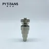 Gros GR2 Titanium Carb Cap avec pointe plate dabber Titanium nail 14-18mm set pot de silicone