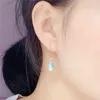 Other LeeChee Opal Drop Earring For Women Anniversary Gift 8 10MM Nautral Colorful Gemstone Fine Jewelry Real 925 Sterling Silver233V