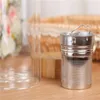 Bamboo Water cup Lid Double Walled Glass Tea Tumbler With Strainer And Infuser Basket Water Bottles