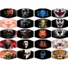 Halloween Mask Reusable 3D Painting Skull Grimace Cotton Protective PM2.5 Carbon Filters Washable Adult Face Mask