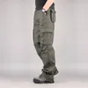 2020 мужские грузовые брюки тактические многокарманские комбинезоны мужские боевые хлопковые свободные брюки брюки армии работают прямые брюки