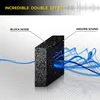 New 12Pcs Acoustic Foam Panel Tiles Wall Record Studio 12 x12 x1 Sound-proof Black Blue For Studio Home Recital Ha2286