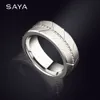Men Ring Tungsten Wedding Band 8mm Width Matte Finished Surface Deep Grooved Customized2963918