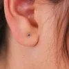Stud 1.5mm Teeny Tiny Earrings Small 925 Sterling Zilver L Vorm I Rechte Neus Studs Tragus Brincos Fijne Sieraden 2021