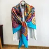 New 12 Mumi 100 Twill 140 Big Square Scarf Silk Shawl Feamle9484759