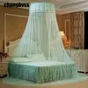 Romantic Hung Dome Mosquito Nets For Summer Home Textile Bedding Polyester Mesh Round Lace Insect Bed Canopy Netting Curtain2048